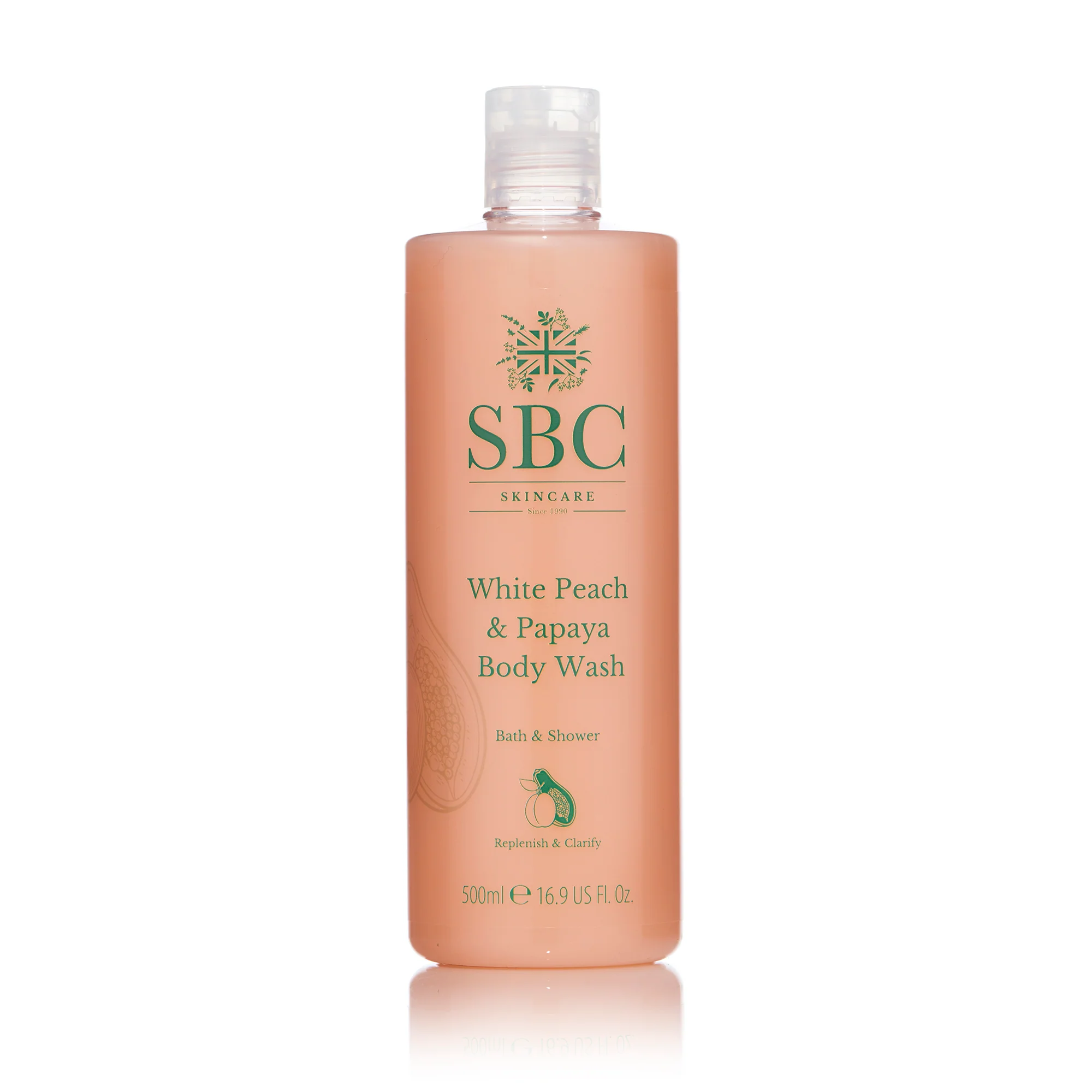 White Peach & Papaya Body Wash