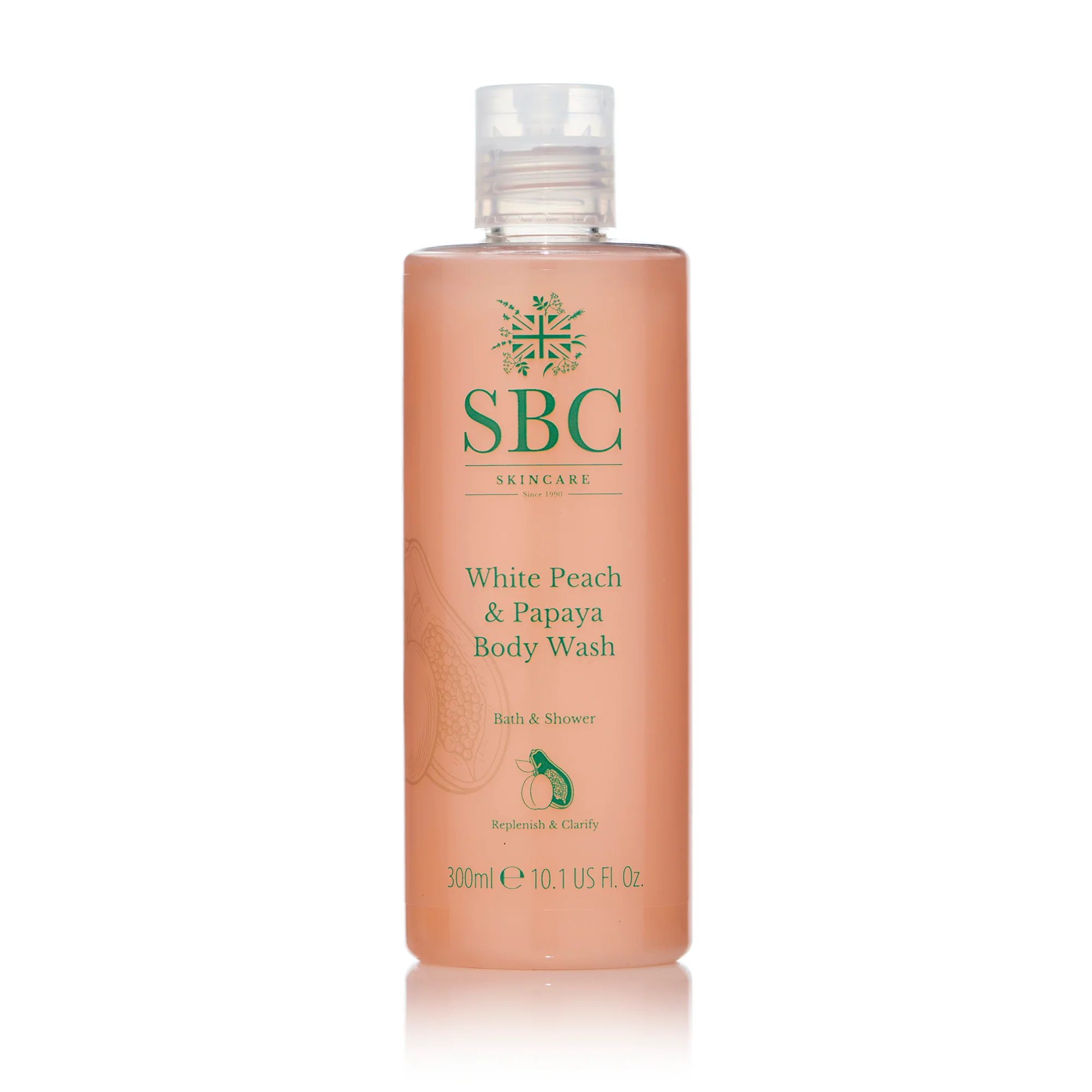White Peach & Papaya Body Wash - Image 2